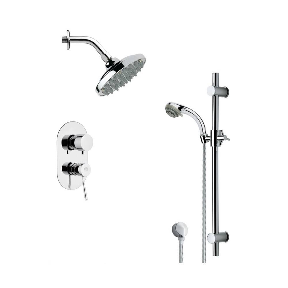 Chrome Rain Shower Faucet Set T5984
