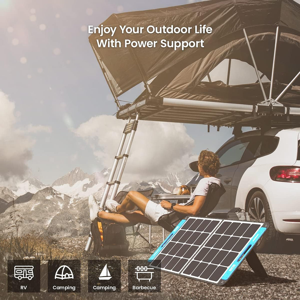 100W Foldable Solar Panel with Independent Charger E177