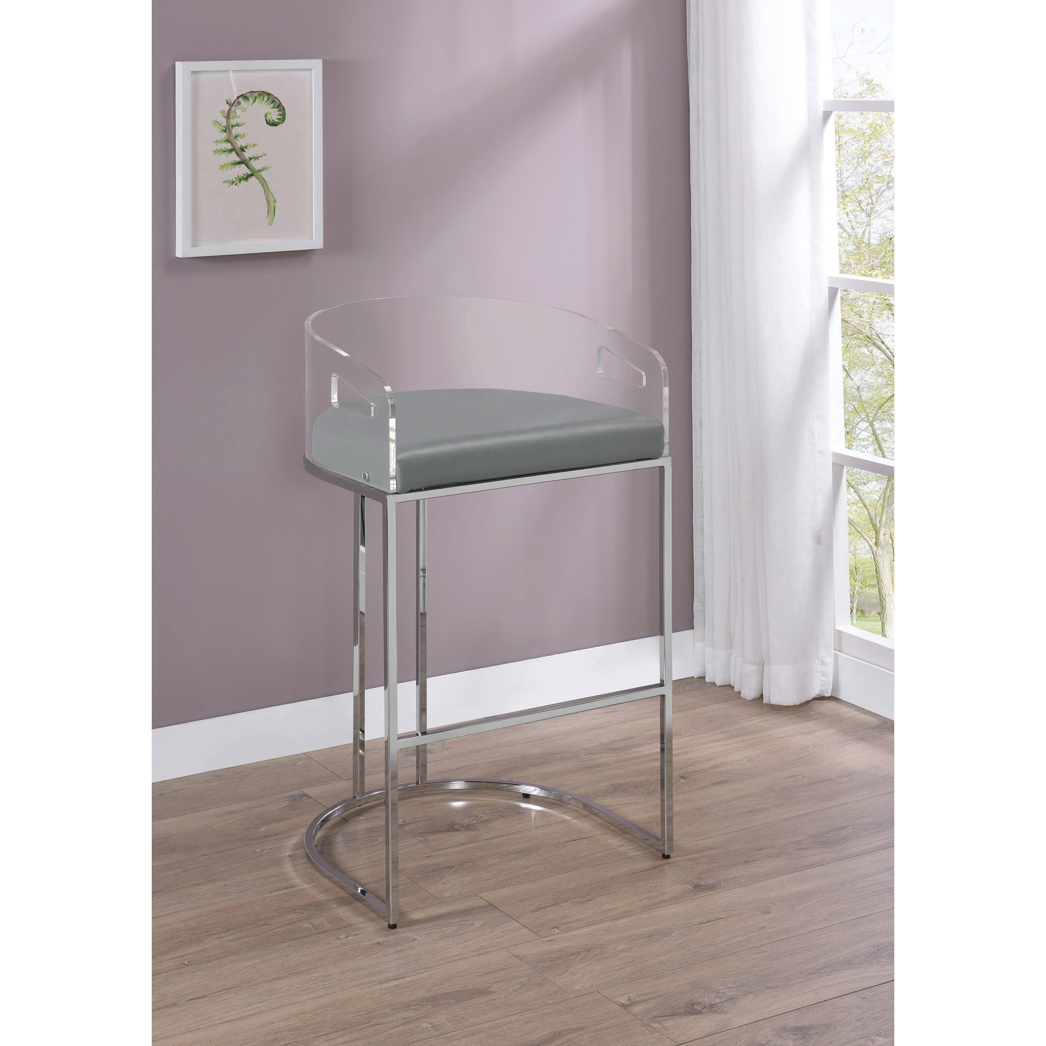 Grey Bar Stool Set of 2 M919248