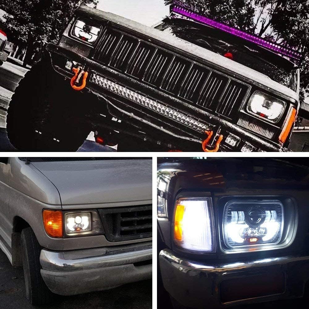 LED Headlights Sealed Beam H4 High Low Beam DRL H6054 Replacement, Pack of 2 M315