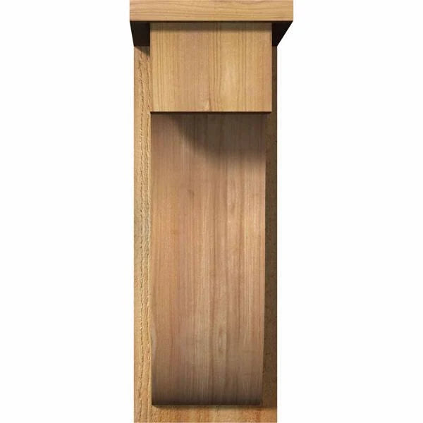 Rough Sawn Corbel with Backplate, Western Red Cedar O6868