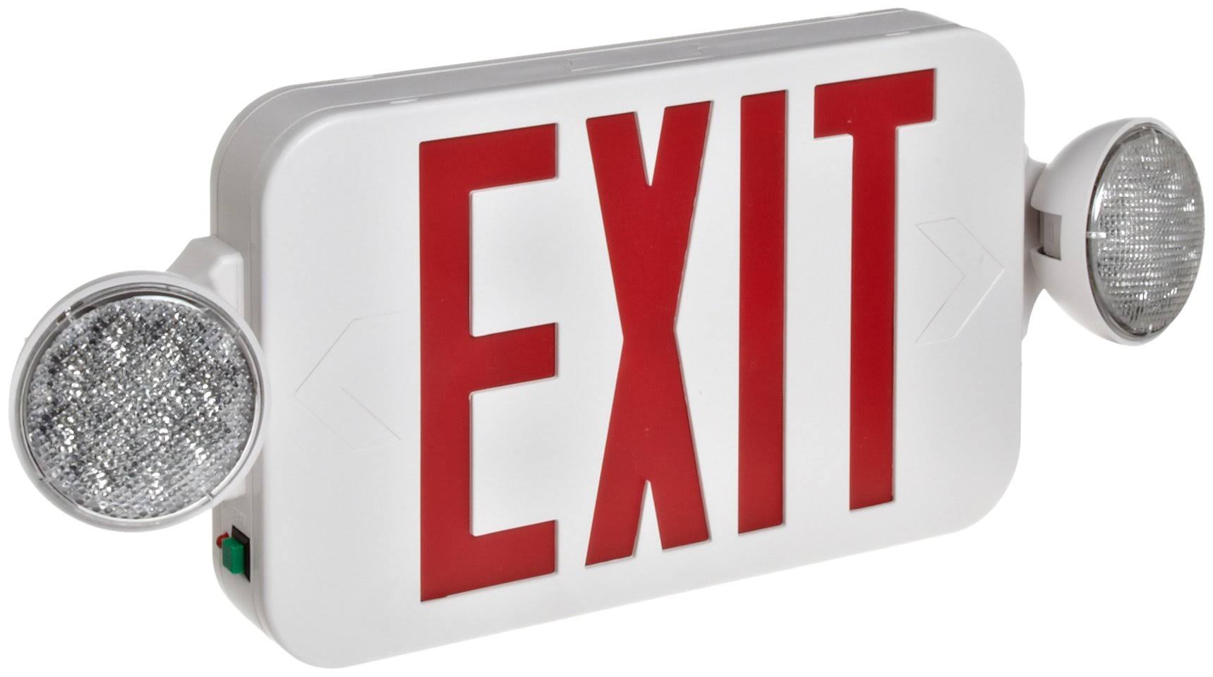 Round Head LED Combo Exit Emergency Light C891