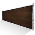 Brown Privacy Fence Screen Mesh with Reinforced Grommets R94343