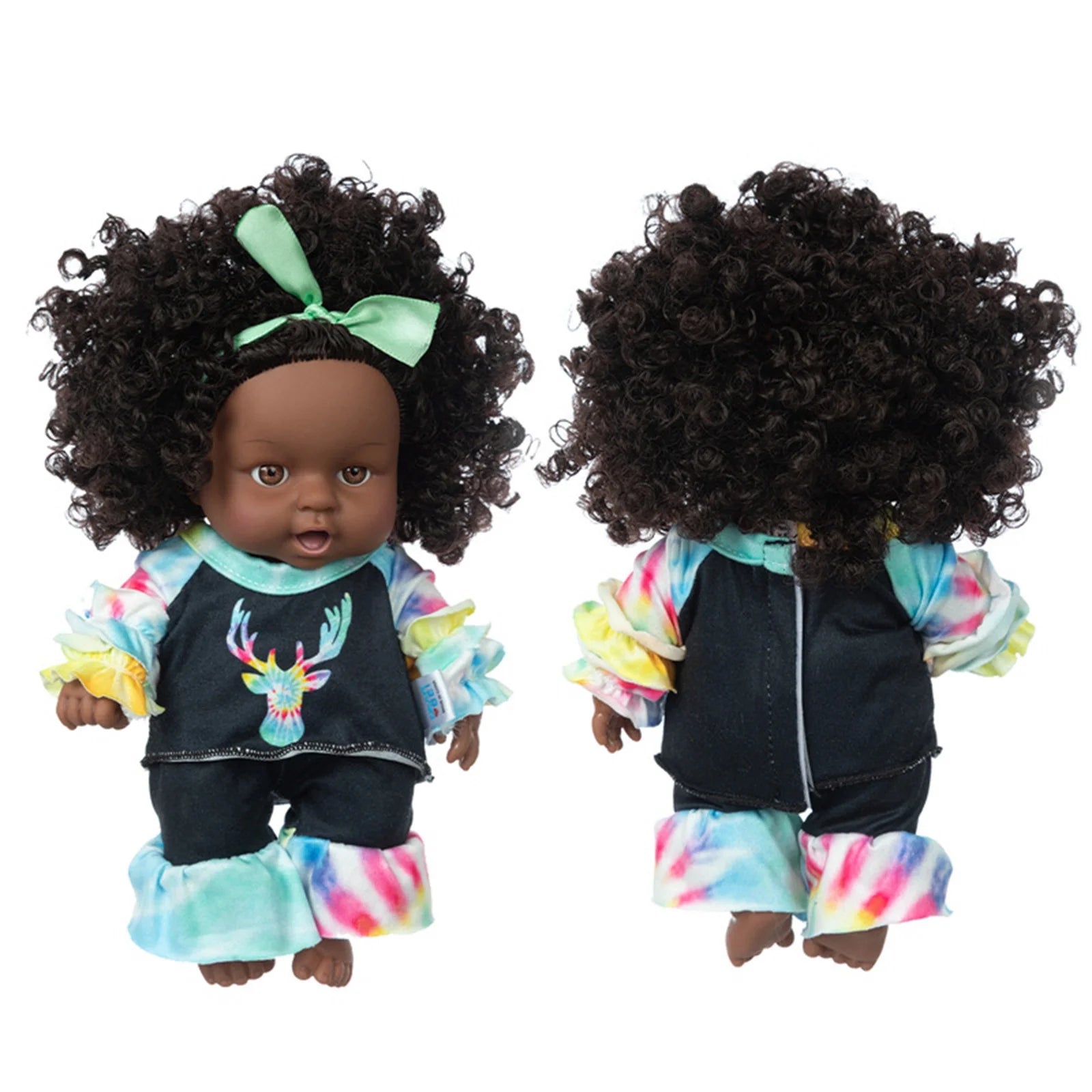 8 Inch Black Baby Dolls With Clothes O33561