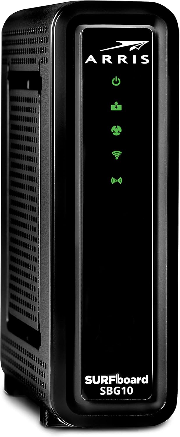 DOCSIS 3.0 Cable Modem & AC1600 Dual Band Wi-Fi Router (black) Pack of 2 P99603