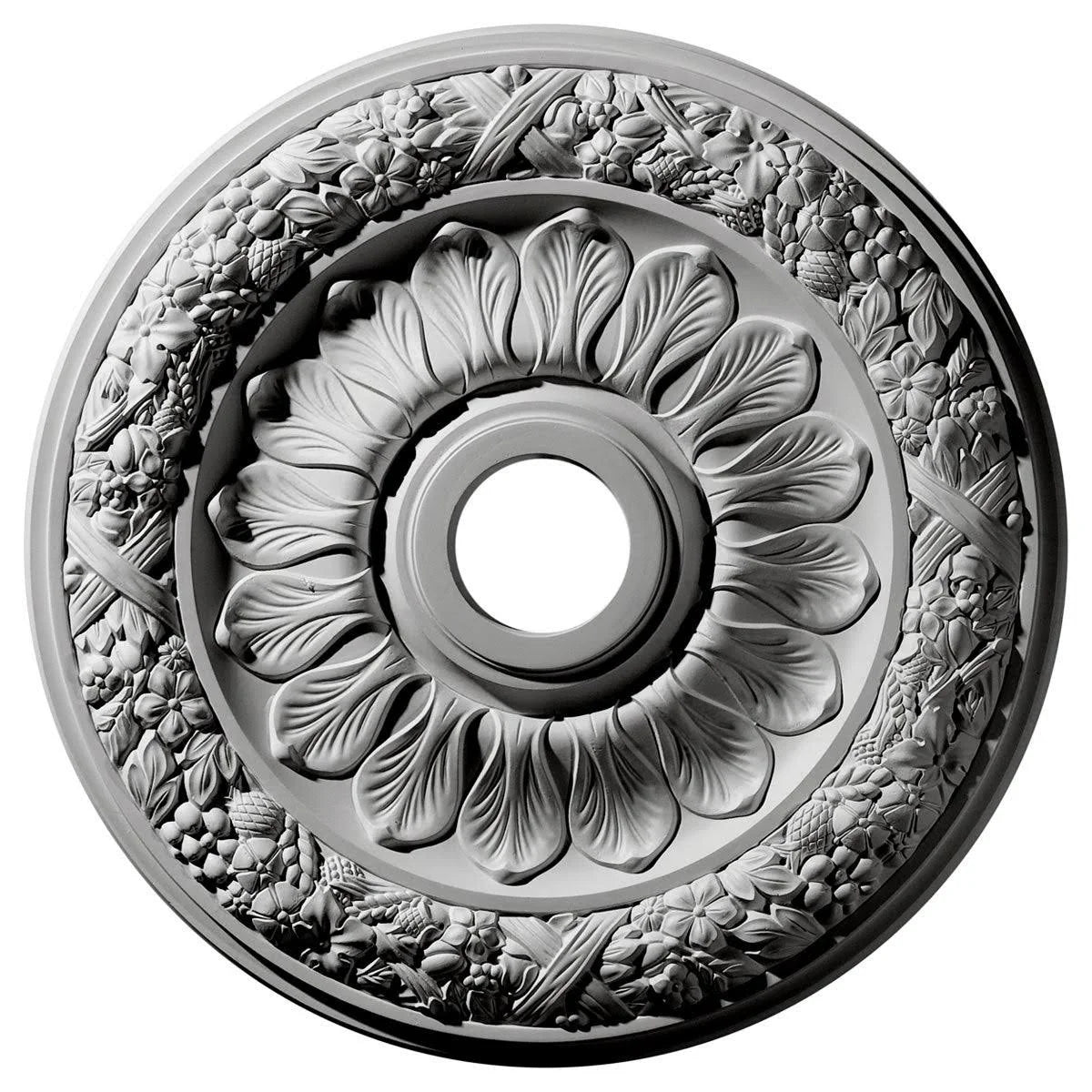 24x22OD x 4x22ID x 1 1/2x22P Ceiling Medallion Z654