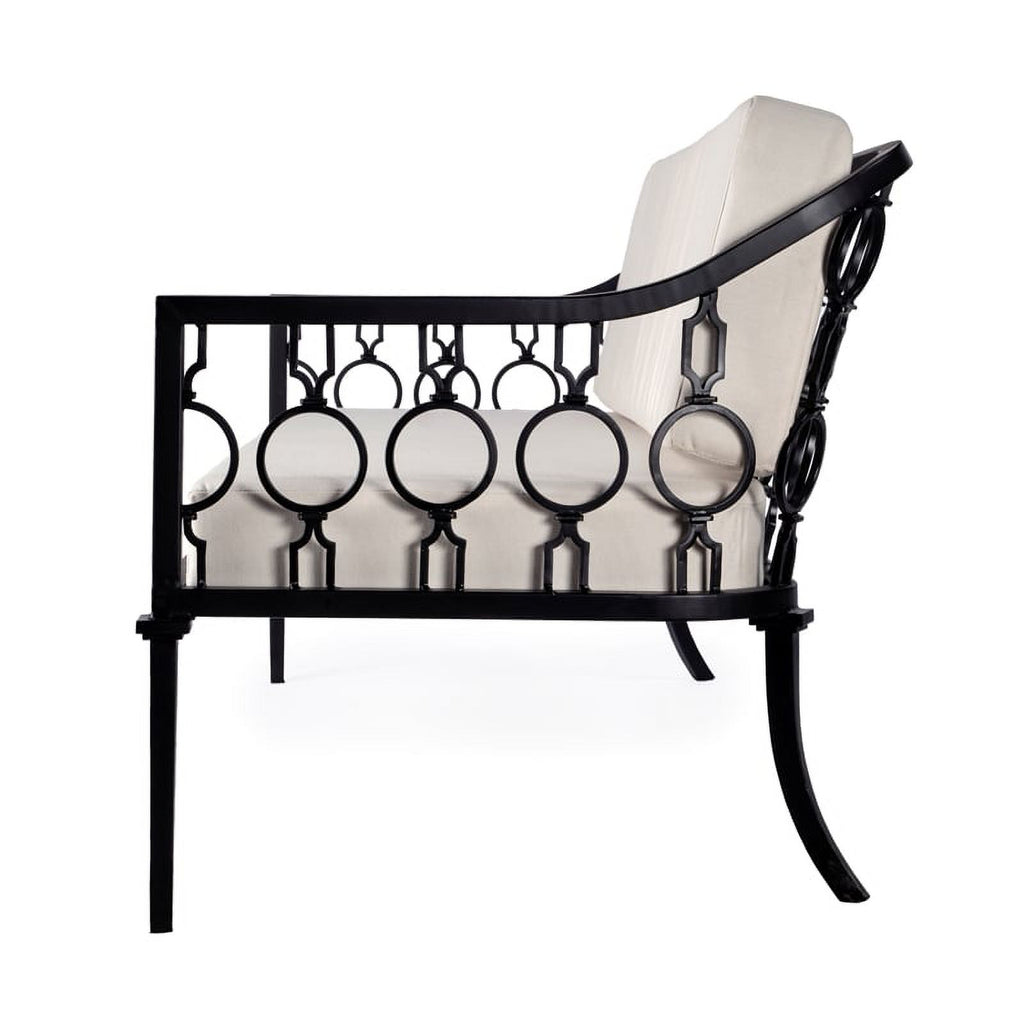 Black Outdoor Loveseat and Sofa 2-Piece Set Z6133