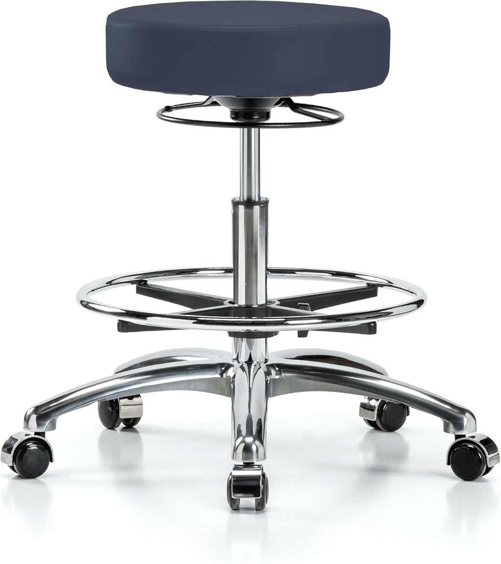 Cinder Fabric Adjustable Swivel Stool with Footring Q969237