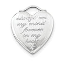 Rhodium-plated Sterling Silver Locket Z5740