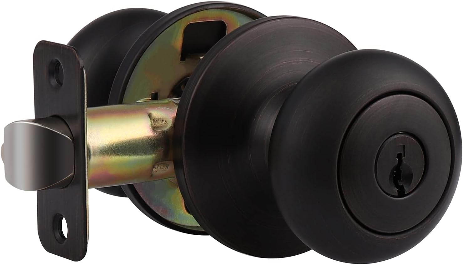 4 Pack Keyed Entry Door Lock with Lock and Key, Oil Rubbed Bronze Finish A20780