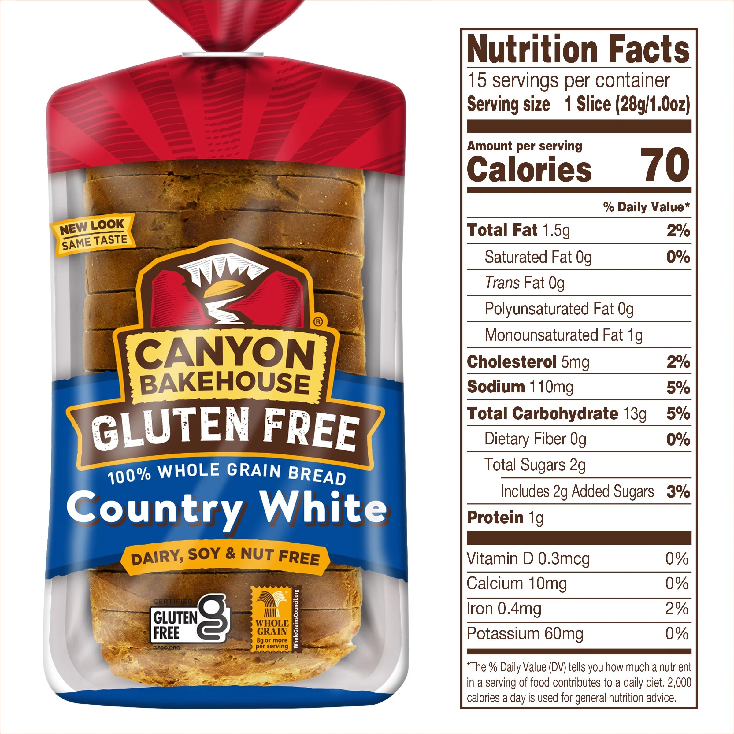 15z Gluten Free Country White Bread Pack Of 6 B745