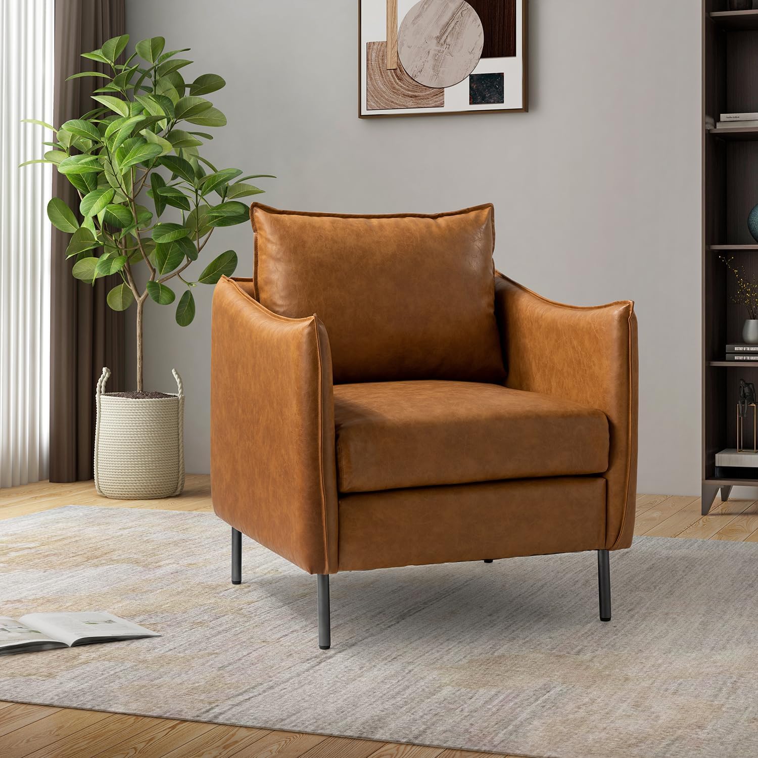 Camel Vintage Armchair Set Of 2 R358272