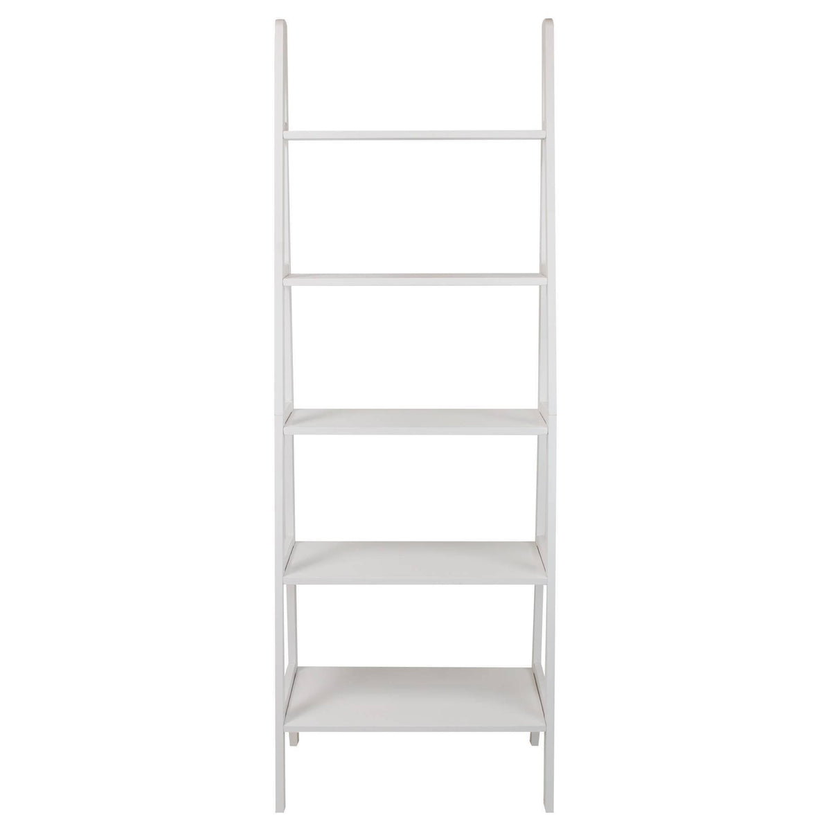 5 Shelf Ladder Bookcase White X3752