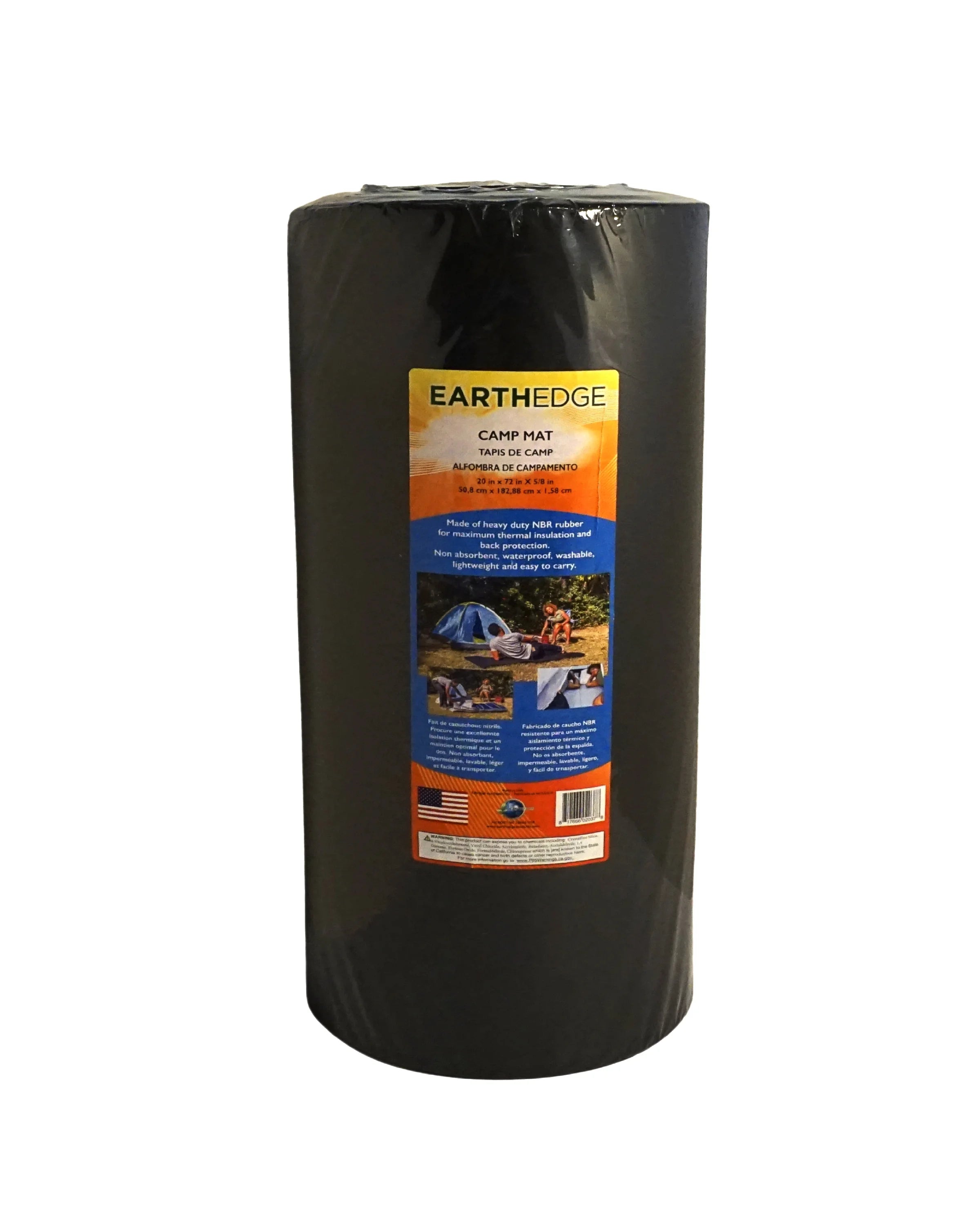 Black Camp Mat 20"x72"x1" R702206