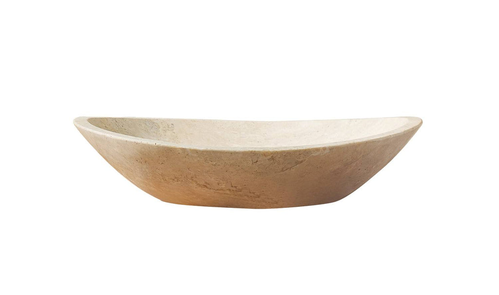 Beige Travertine Marble Bathroom Vessel Sink A99428