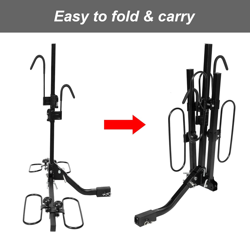 2 Bikes Hitch Mount Platform Bike Rack S684