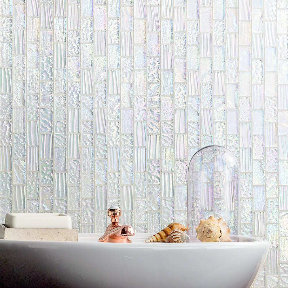 Black Glass Mosaic Tile J8980