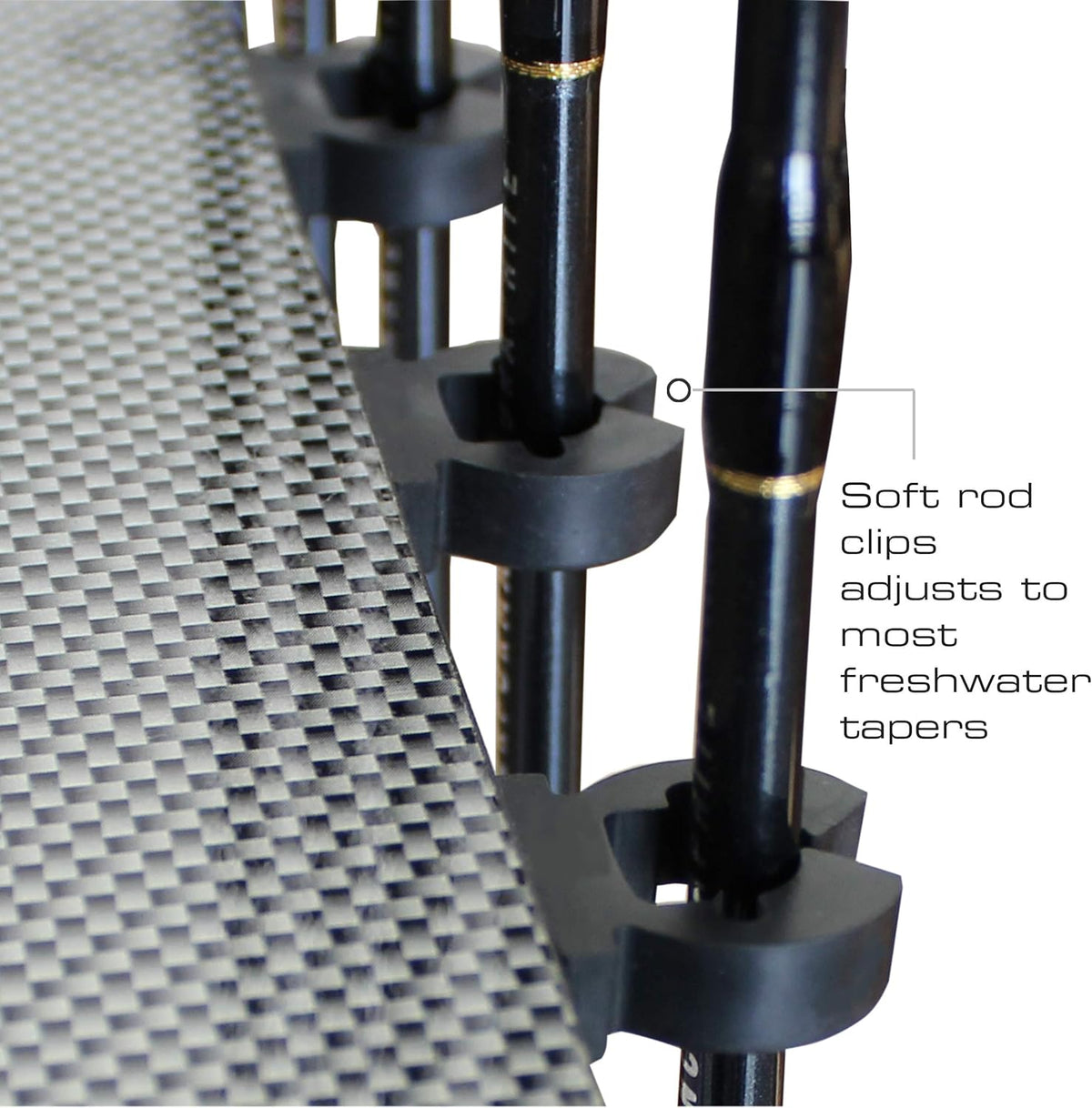 Black 12 Fishing Rod Tackle Cart X64403