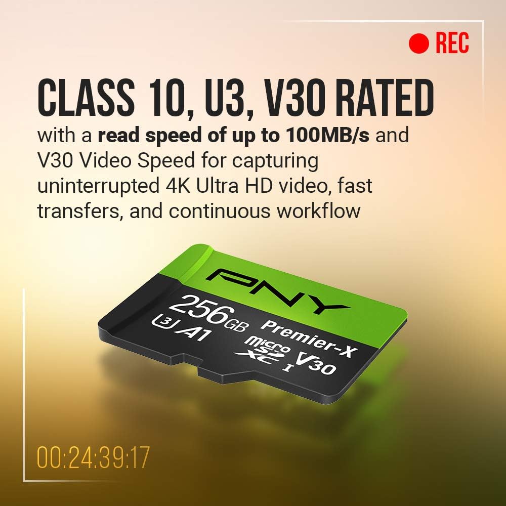 512GB Class 10 U3 V30 microSDXC Flash Memory Card Y822439