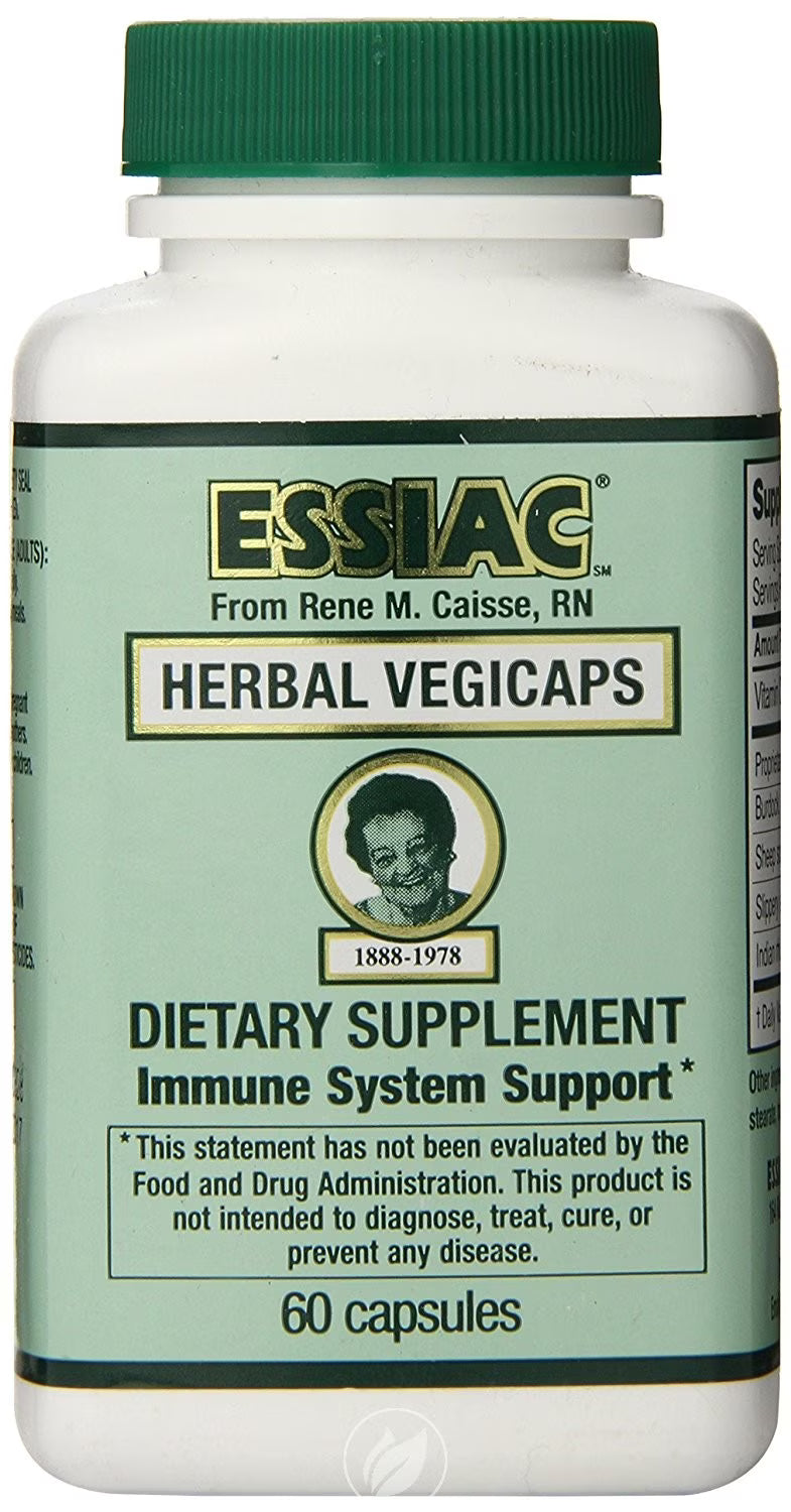 Essiac Herbal Supplement Vegicaps 500mg 60 Capvegi T85059