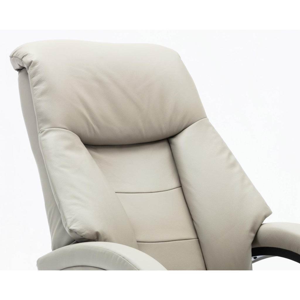 Top Grain Leather Recliner and Ottoman Y155167