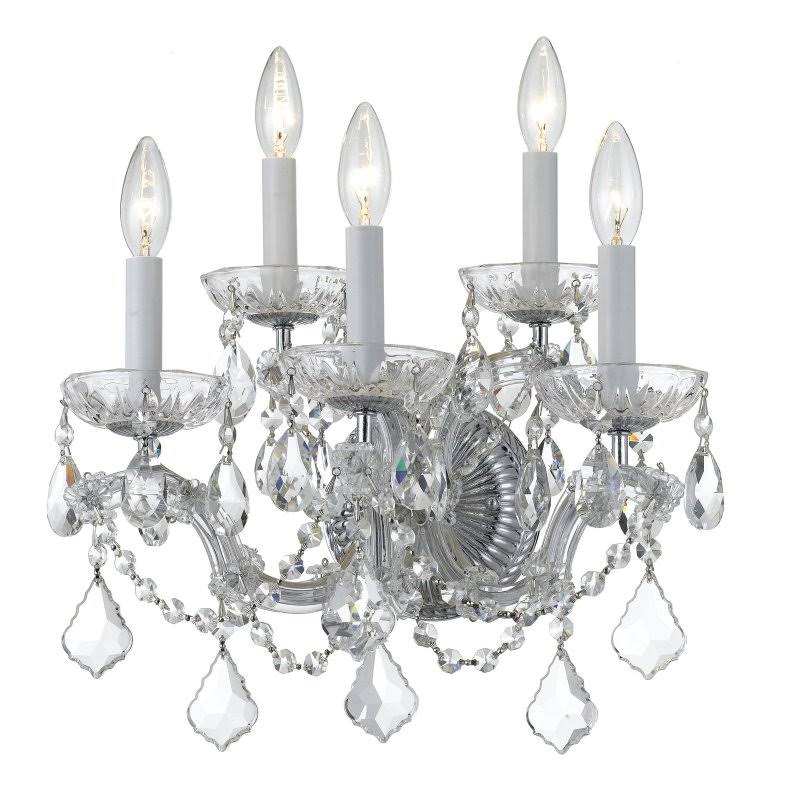 Gold Crystal Sconce L141