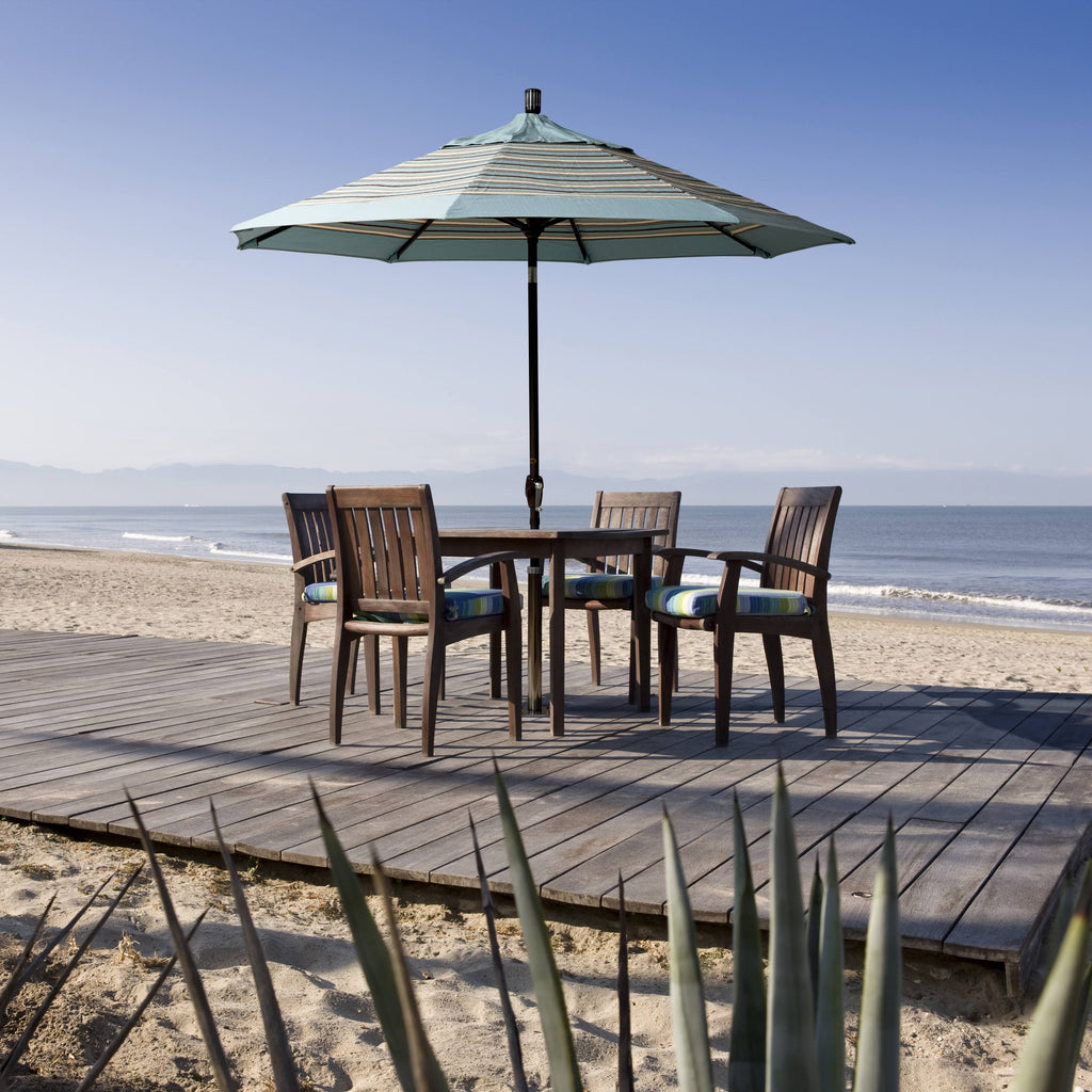 9' Aluminum Market Umbrella Taupe B62793